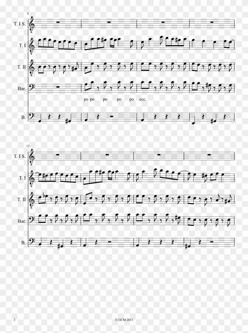 Mercato Testaccio Sheet Music Composed By Musica - Steven Universe Let Me Drive My Van Into Your Heart Clipart #4241813