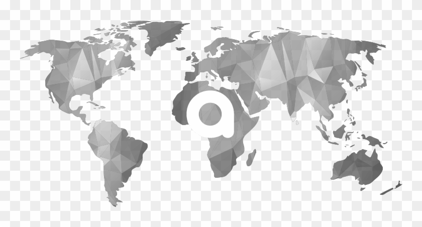 Alox Global Network Ltd - Simple World Map Jpeg Clipart #4241950