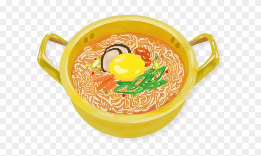 Ramyeon, Or Instant Noodles, Originated From Asia And - Laksa Clipart #4241954