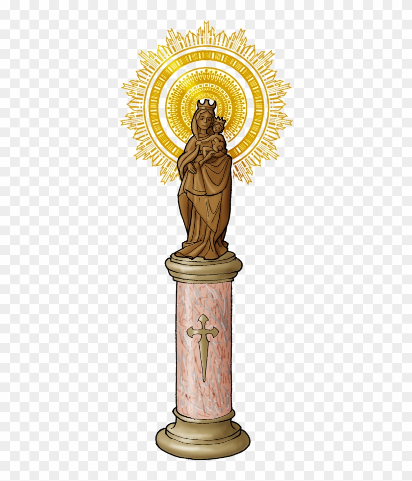 Virgen Del Pilar Png - Virgen Del Pilar Dibujo Clipart #4242147