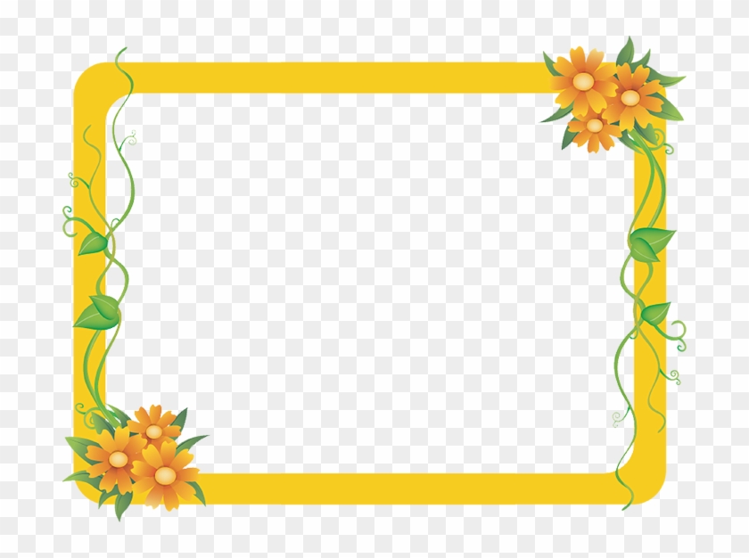 Picture Frame Daum Transprent Png - Yellow Frame Png Clipart #4242300