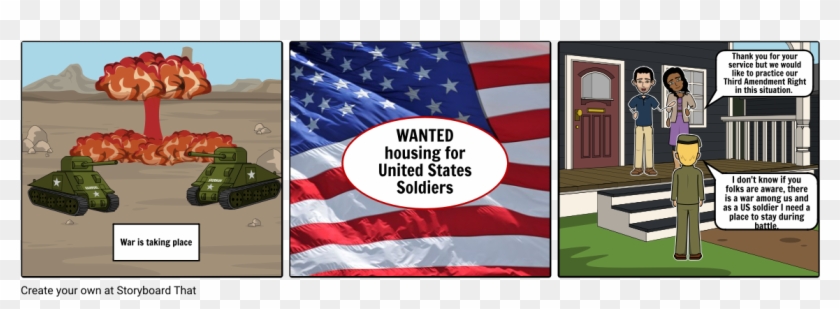 Select Format To Print This Storyboard - Flag Of The United States Clipart