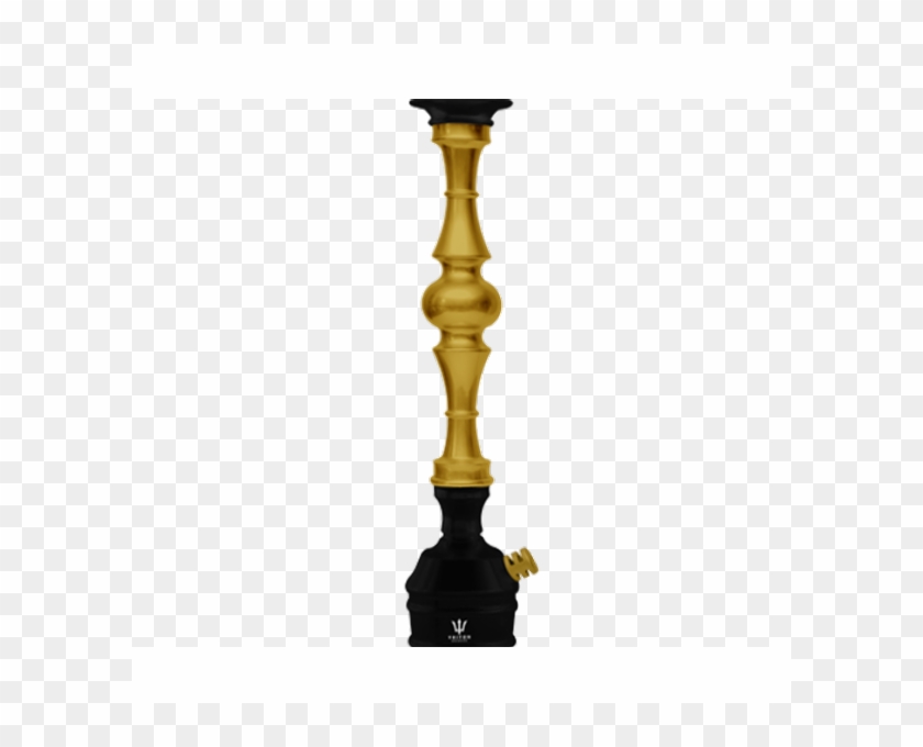 Stem Triton Up Preto Com Dourado - Baluster Clipart