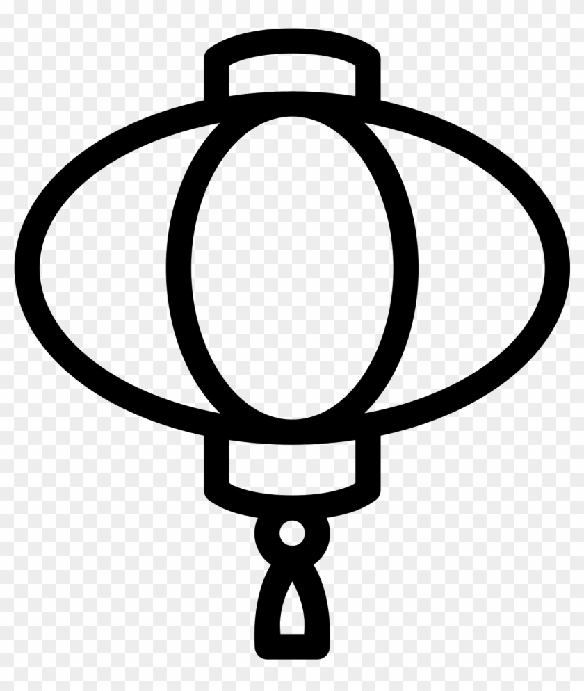 The Icon Is A Cylinder Shape, With An Eye Shape On - Gambar Tanglung Hitam Putih Clipart