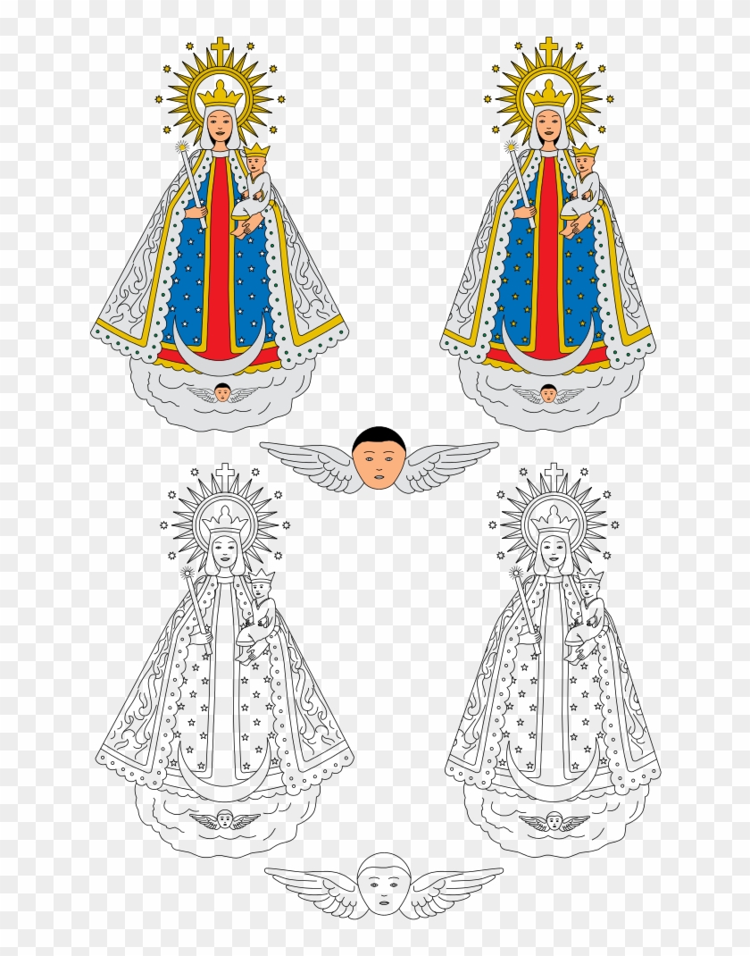 File - Virgen-mueble Heraldico - Svg Clipart #4243278