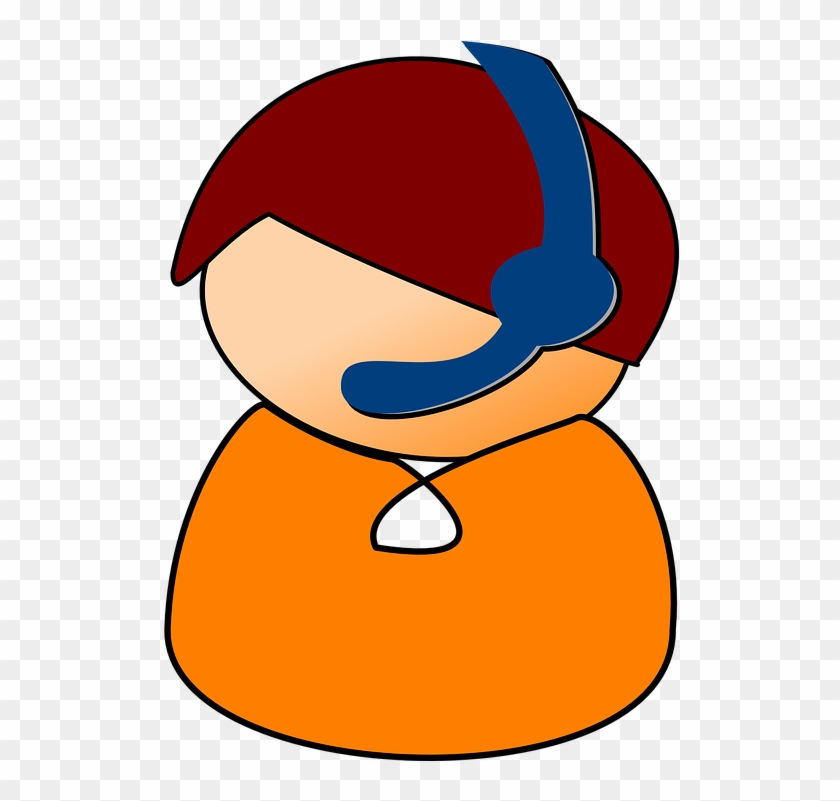 Call Center Headset Support Helpdesk Help-desk Man - Funny Call Center Clipart Png Transparent Png