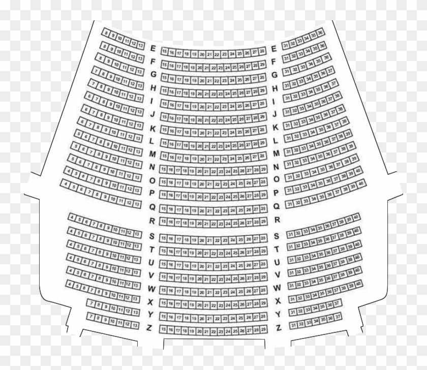 Main Floor Info - Chrysler Theatre Seating Chart Clipart