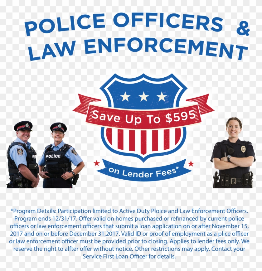 We Support Our Local Law Enforcement And Thank You - Banner Clipart
