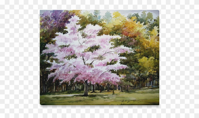Beauty Of Autumn Forest - Painting Clipart