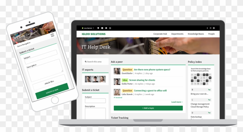 It Help Desk Intranet Software - Operating System Clipart