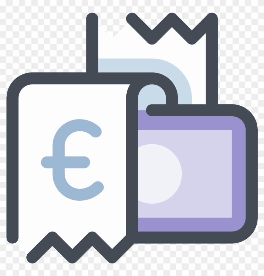 Buy For Euro Icon - Receipt Png Clipart