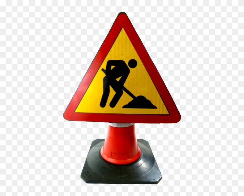 Señal Flexible Para Cono - Men At Work Road Signs Clipart #4244267