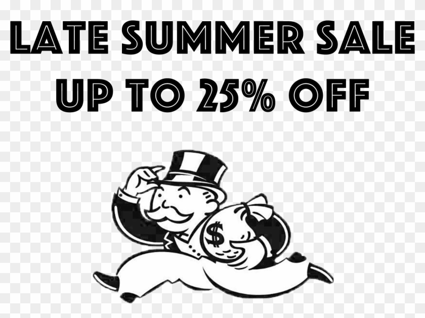 Late Summer Sale Up To 25% - Monopoly Man With Spectacle Clipart #4244553