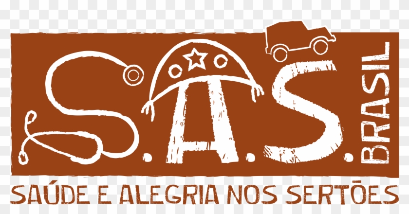 Logo Sas Marrom Retangular Em Png - Illustration Clipart