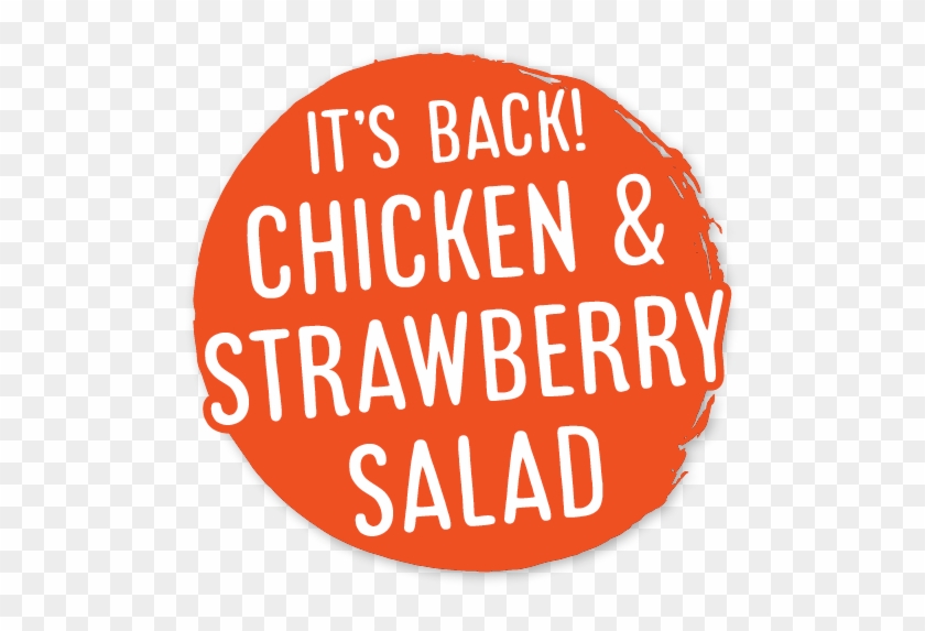 It's Back Chicken & Strawberry Salad - Circle Clipart