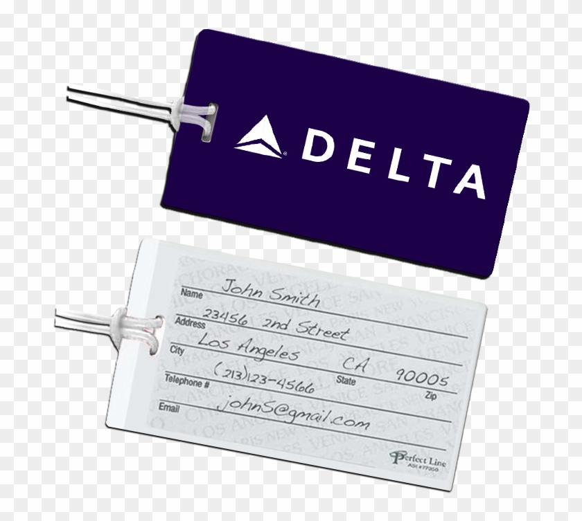 Passport Plum Luggage Tag - Paper Clipart