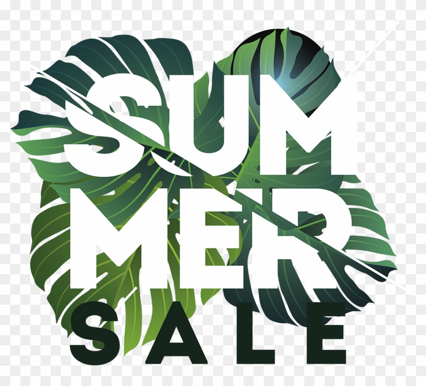 Summer Sale Decorative Sticker - Graphic Design Clipart #4246041