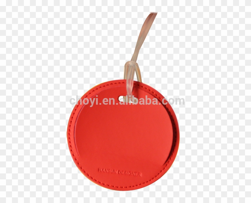 Round Shape Leather Luggage Tag Personalized Luggage - Circle Clipart