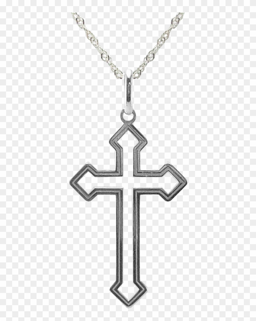 Pingente De Prata Crucifixo Com Pontas - Desenho Crucifixo Clipart