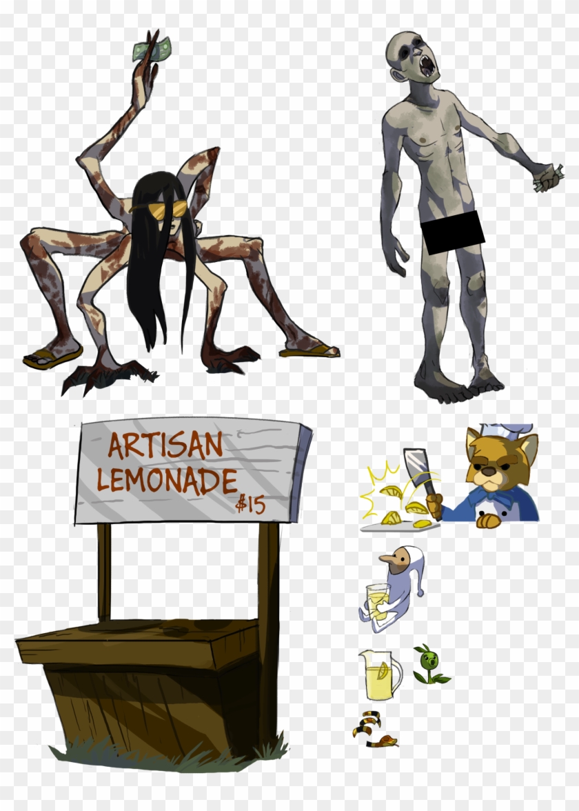 Lemonade Sprites - Cartoon Clipart