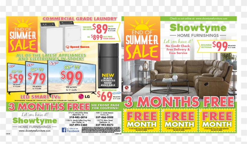 End Of Summer Sale - Sofa Bed Clipart