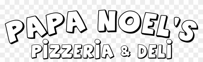 Papa Noels Logo Bw Clipart