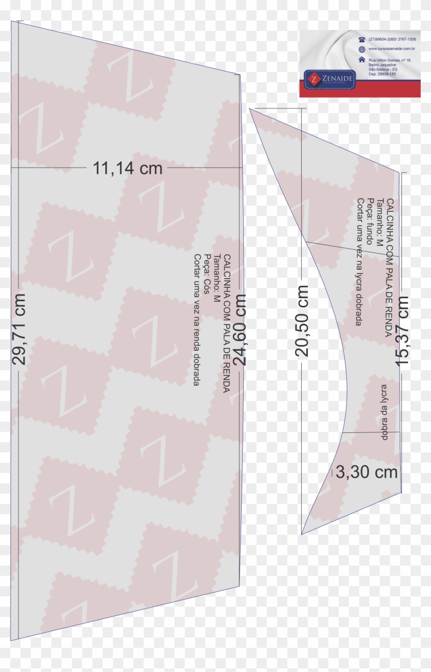 Calcinha Com Pala De Renda M - Brochure Clipart