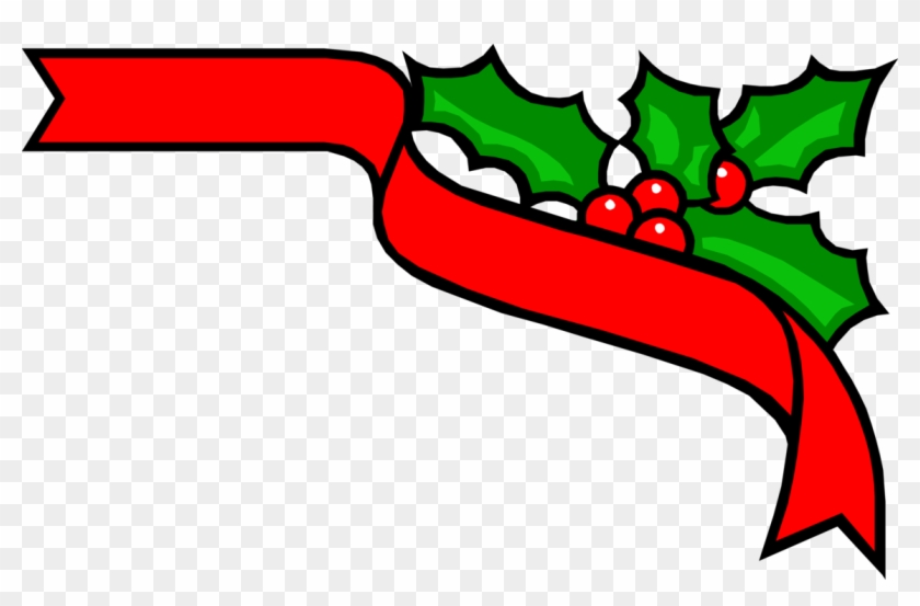 Vector Illustration Of Festive Season Christmas Red - Christmas Clip Art Borders - Png Download #4247273