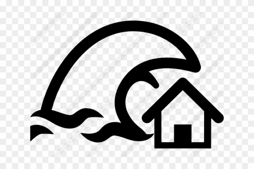 Tsunami Clipart Ola - Tsunami Clipart Black And White - Png Download #4247275