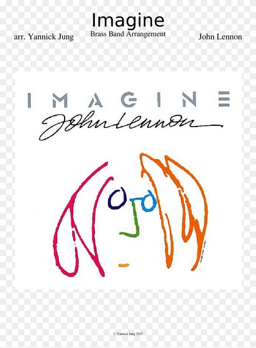 John Lennon Imagine Cd Single , Png Download - Imagine John Lennon Album Art Clipart #4247696