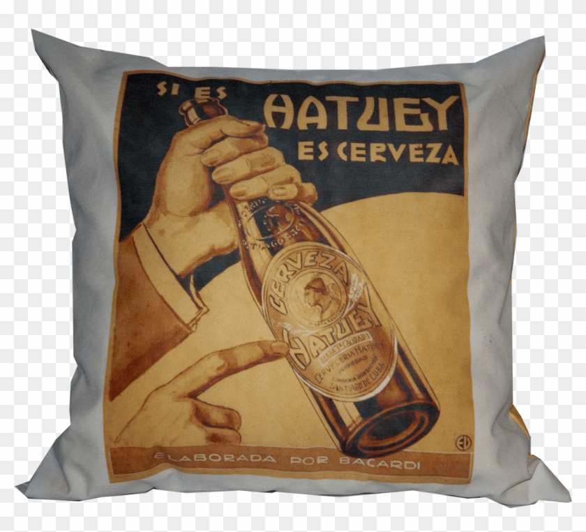 Cerveza Hatuey I - Throw Pillow Clipart