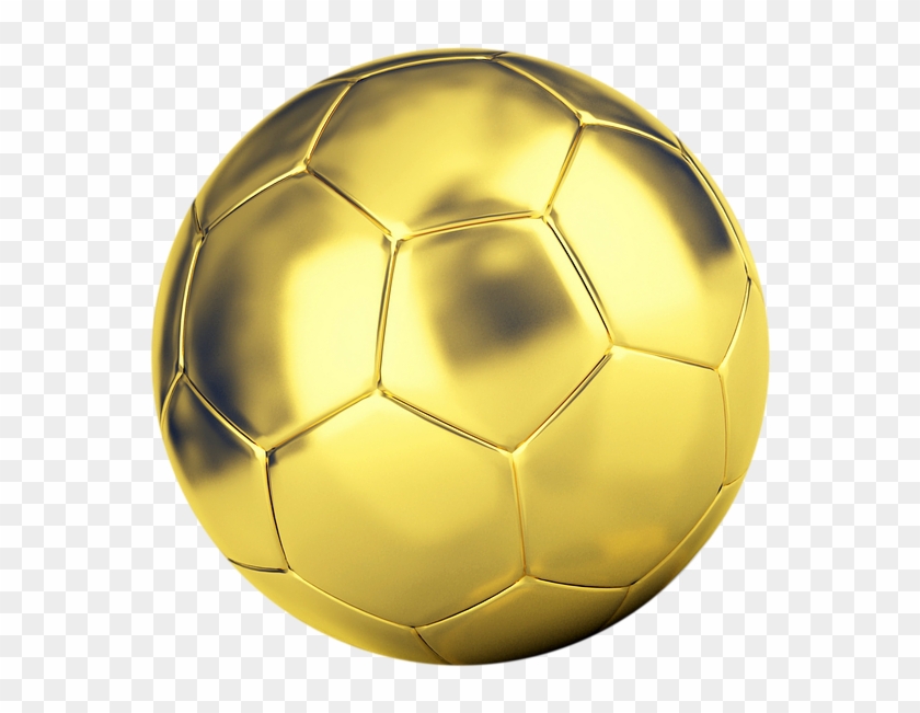 Bola De Futebol De Ouro Png Clipart #4247823