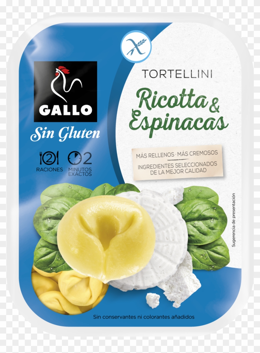 'tortellini De Riccota & Espinacas', Variedad Sin Gluten - Pasta Fresca Gallo Sin Gluten Clipart #4248018