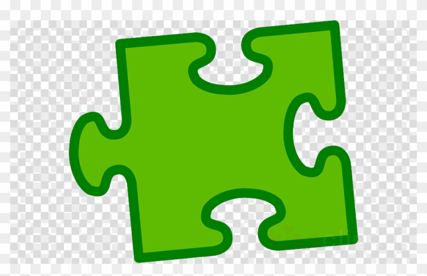 Download Pieza De Rompecabezas Verde Clipart Jigsaw - Bass Clef With Transparent Background - Png Download