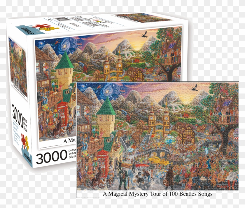 Rompecabezas De 3000 Piezas Marca Aquarius - Beatles Magical Mystery Tour Poster Clipart #4248841