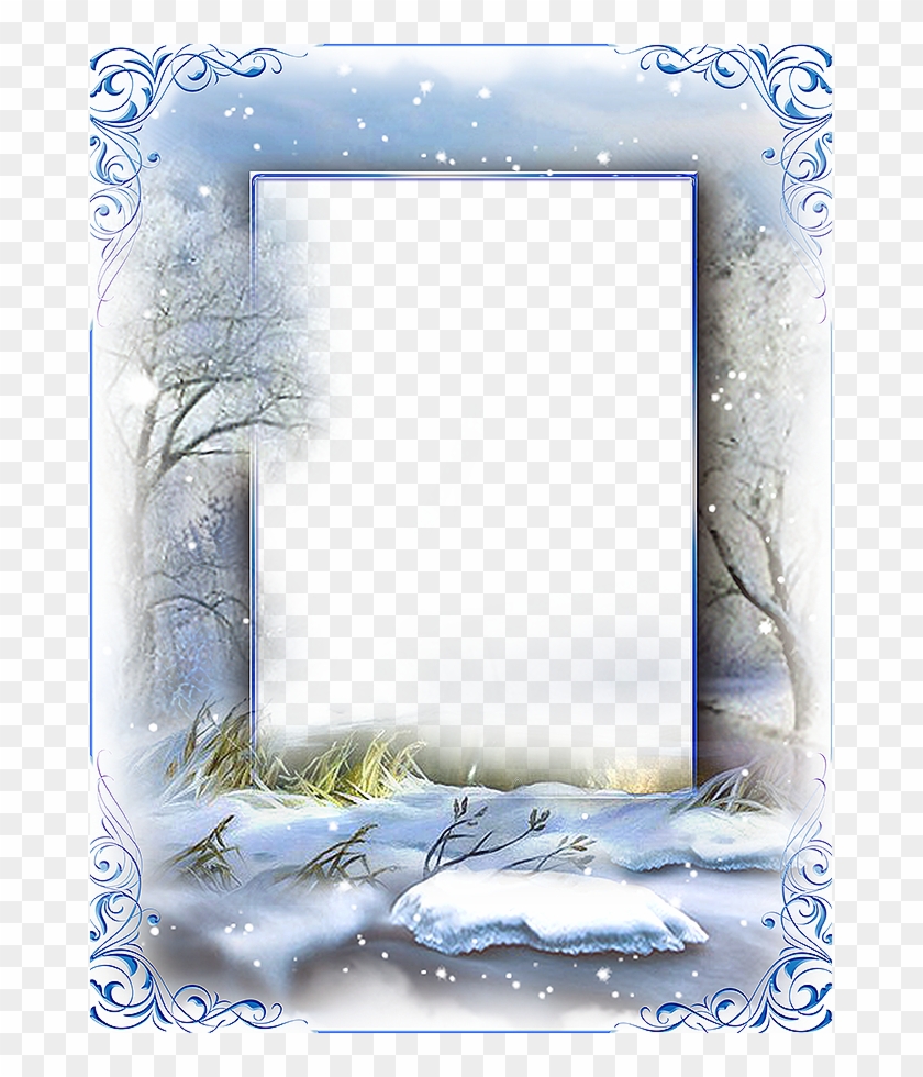 Molduras, Lindas Imagens, Artesanato Em Geral, Convite, - Рамка Для Фото Зима Clipart