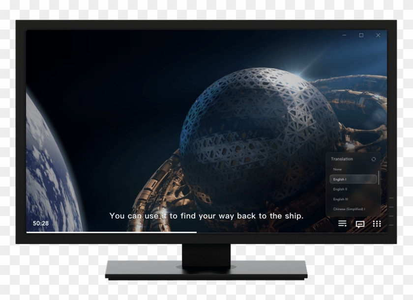 Smart Translation Video Player - Led-backlit Lcd Display Clipart