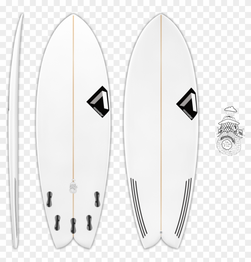 Small Wave - Surfboard Clipart