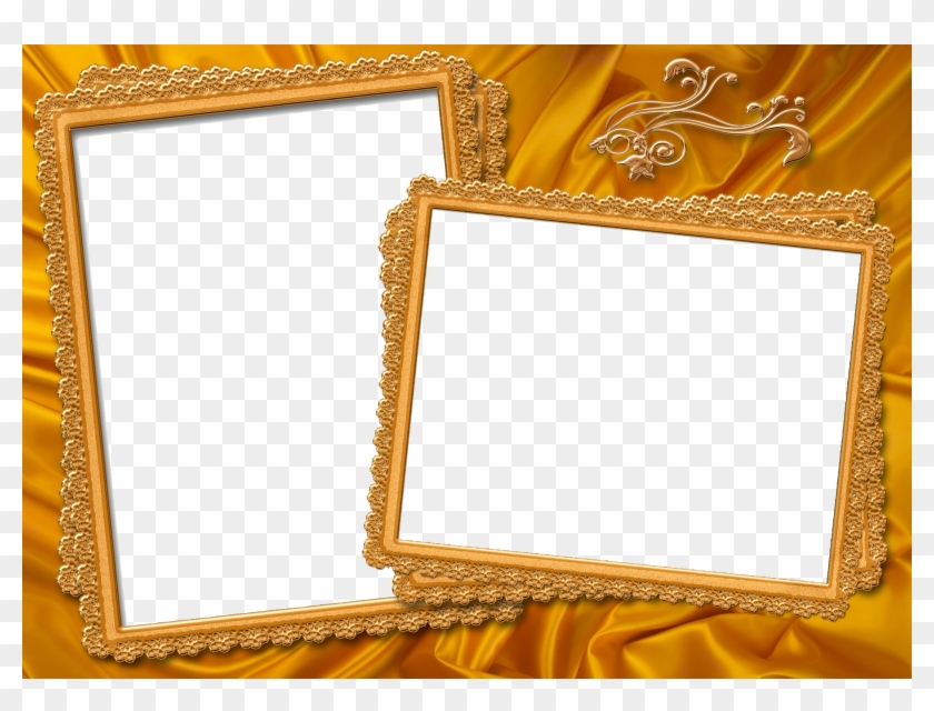 Frames Douradas, Linda Para Casamento, Aniversários, - Molduras Para Fotos Douradas Clipart #4249633