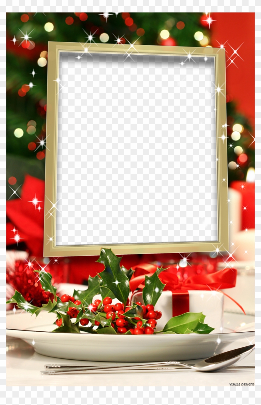Moldura Ceia De Nata - Cartao De Natal Para Colocar Clipart (#4249715) -  PikPng