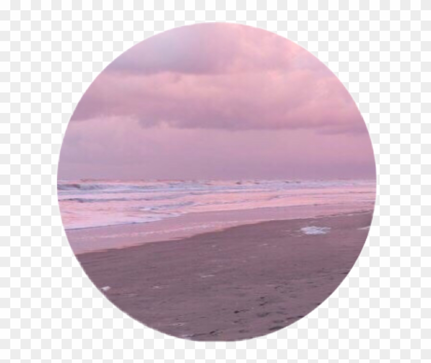 #fondo #circulo #rosa #playa #amanecer - Sea Clipart #4249739