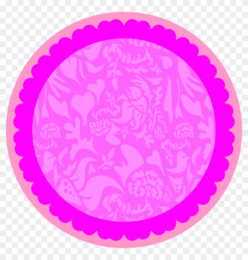 Circulo Rosa - Parche Remo Para Conga Clipart