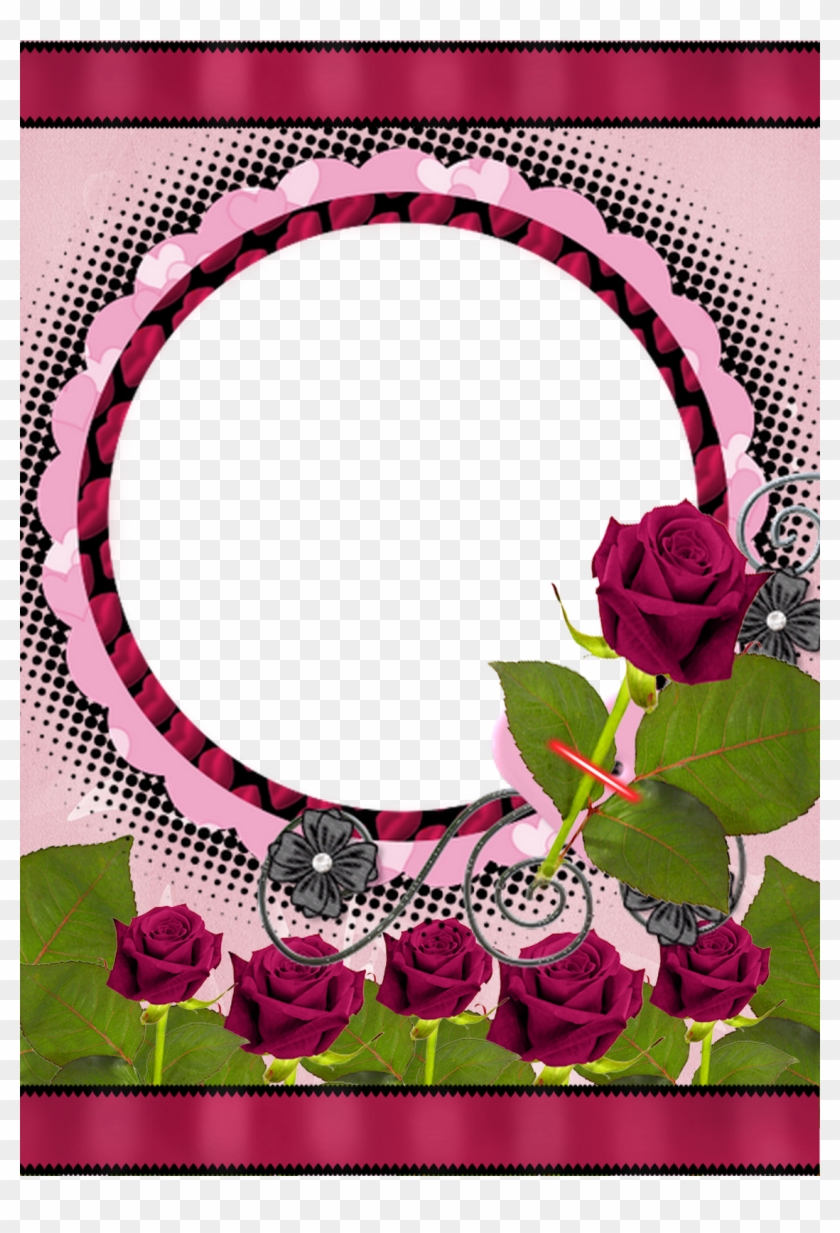 Molduras Lindas - Garden Roses Clipart #4250193