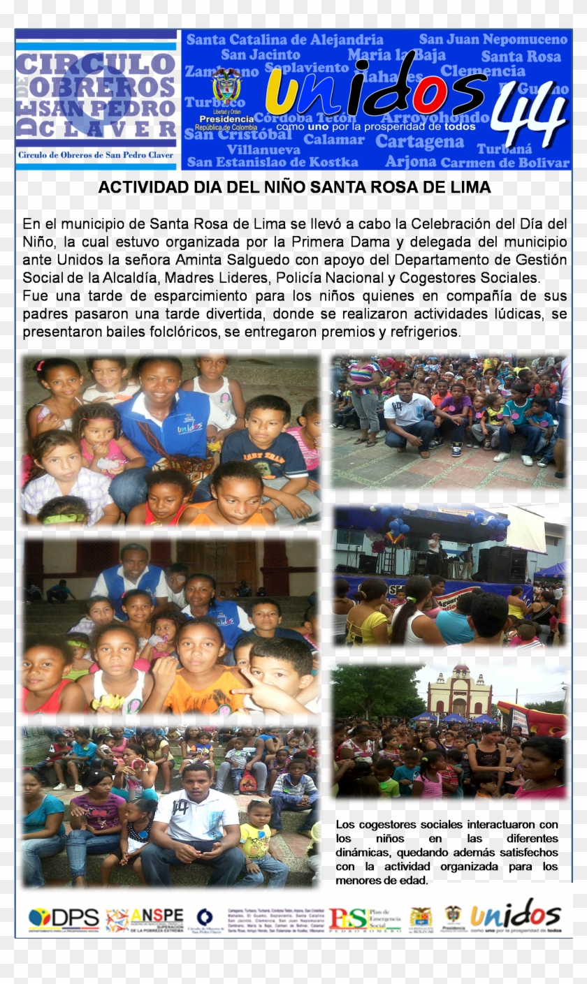 Actividad Día De La Niñez En Santa Rosa De Lima - Red Unidos Clipart #4250444