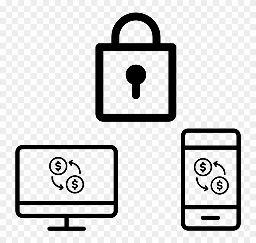 Mobile Banking Icons Clipart #4250505