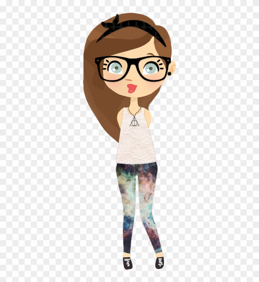 166569 Kb Hipster Girl Png - Imagen De Una Muñequita Clipart #4250589