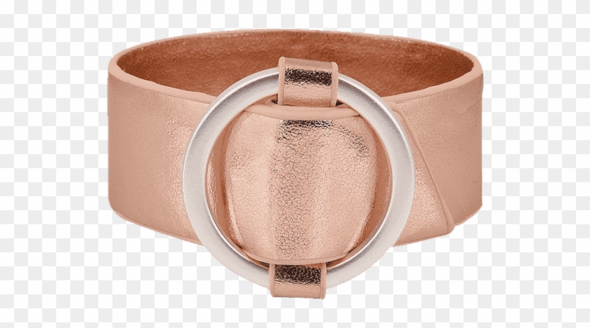 2018 Pulsera De Círculo De Metal De Cuero Artificial - Buckle Clipart