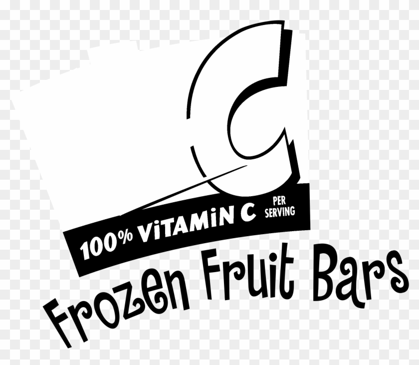 Hi C Frozen Fruit Bars Logo Black And White - Hi C Juice Clipart