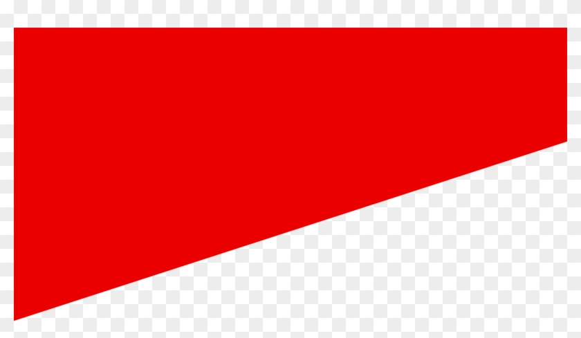Diagonal - Half Red Half White Diagonal Clipart