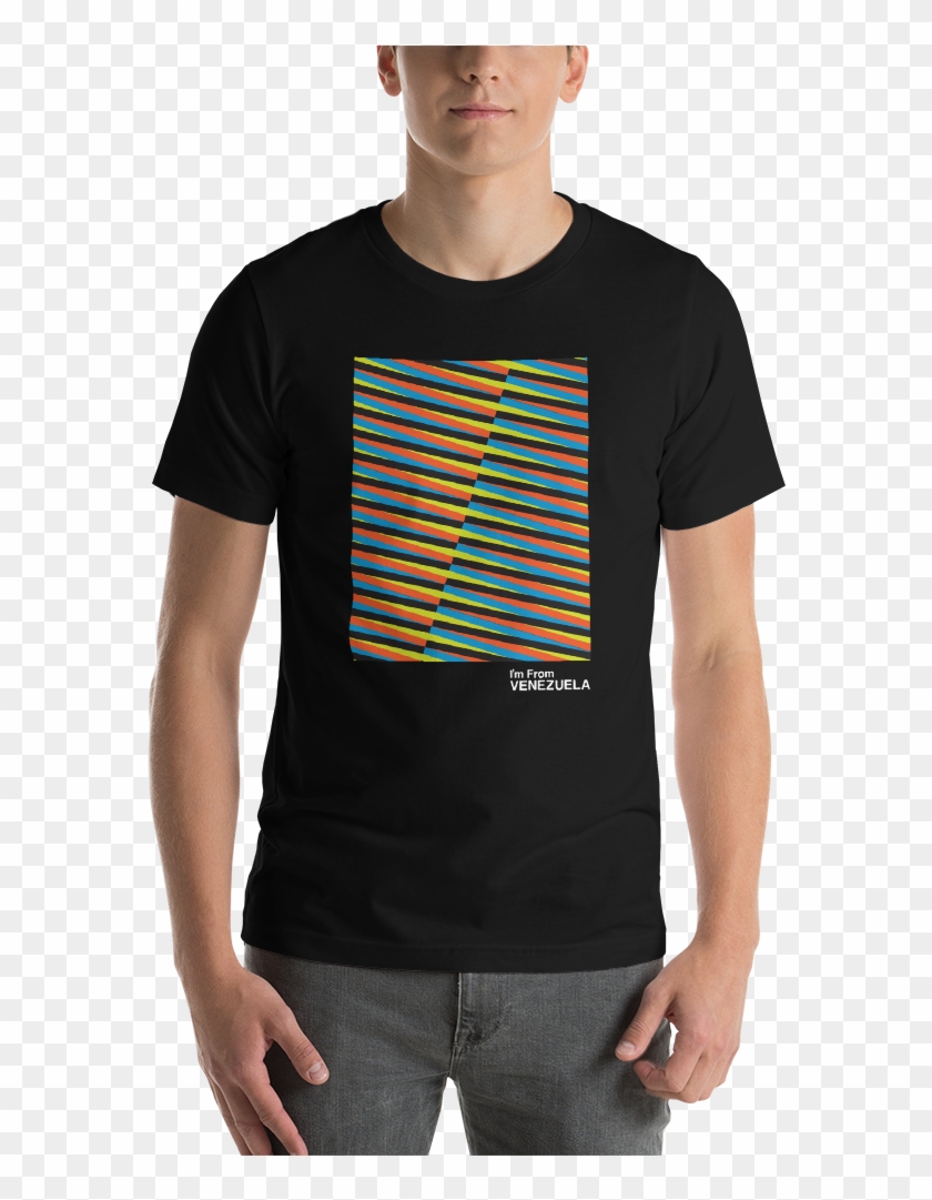 10 Diagonal Black Short Sleeve Unisex T Shirt - T-shirt Clipart #4251171